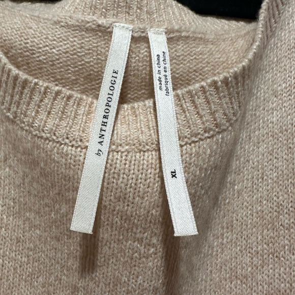 Anthropologie Beige sweater knee length Dress - Picture 2 of 3